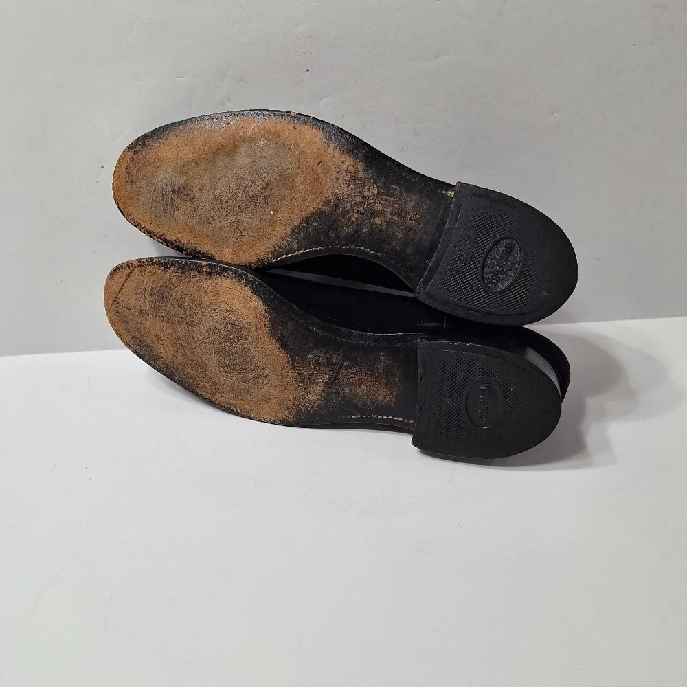 British Walkers Men’s Black Suede Oxford Dress Shoes Size 12 AA (Narrow)
